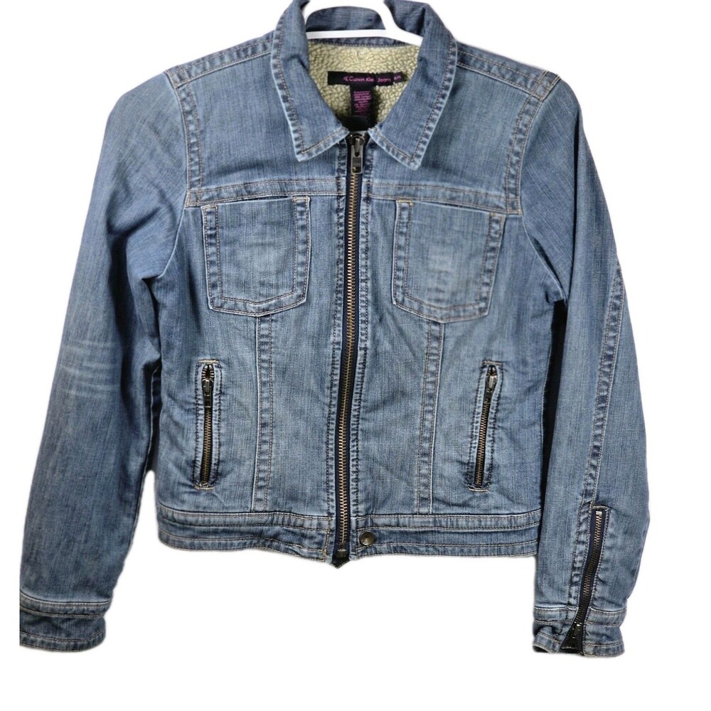 Calvin Klein Youth XL‎ Denim Cropped Jacket